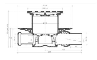 Душевой трап Confluo Standard Square 2
